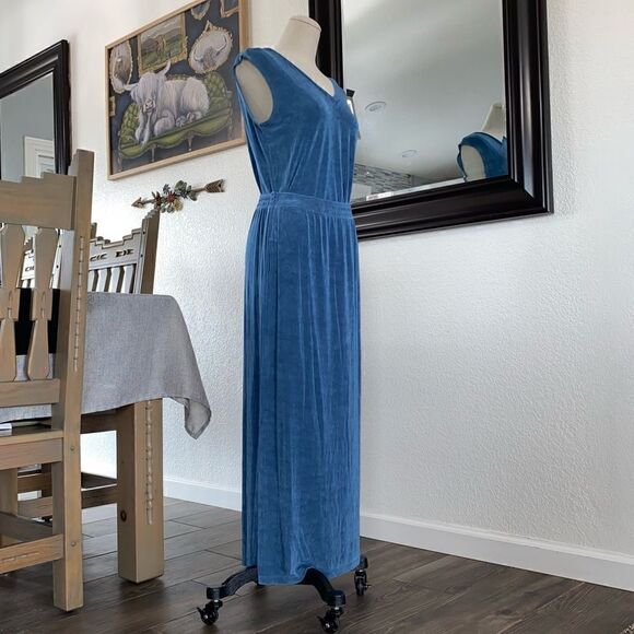 Weekenders Womens V-Neck Sleeveless Convertible Midi Maxi Dress Blue Size S/P - Picture 1 of 15